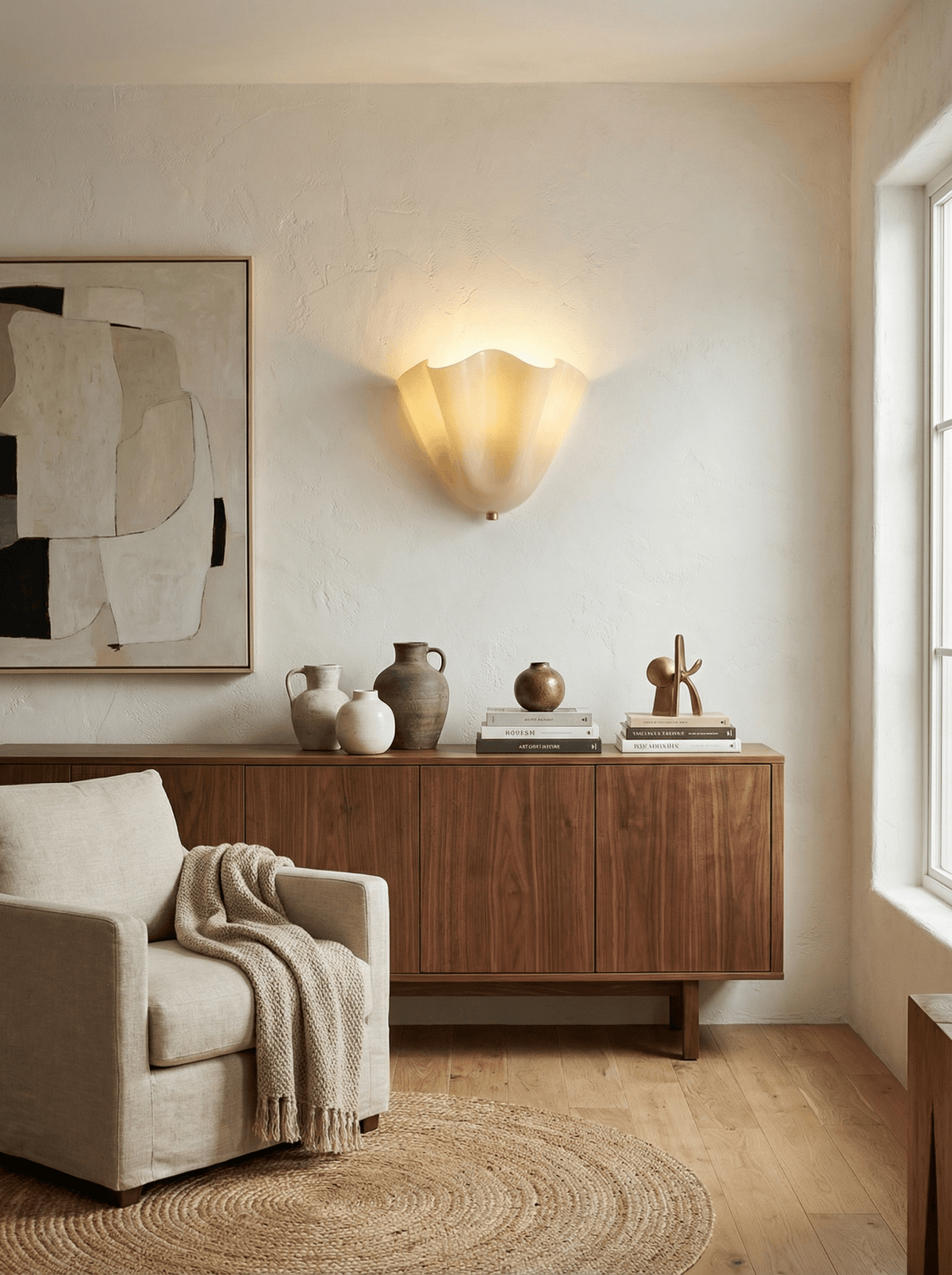 Petalia Sculptural Glass Wall Sconce | Modern Organic Lighting
