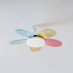 Petalo Six-Blade Wooden Ceiling Fan with Integrated LED Light