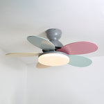 Petalo Six-Blade Wooden Ceiling Fan with Integrated LED Light
