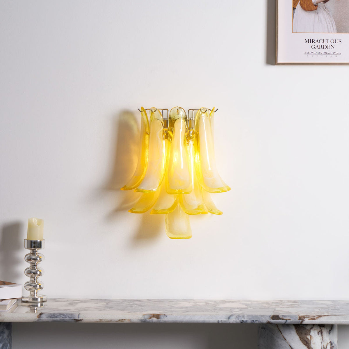 Petalo Glass Wall Light | Hand-Blown Murano-Style Sconce