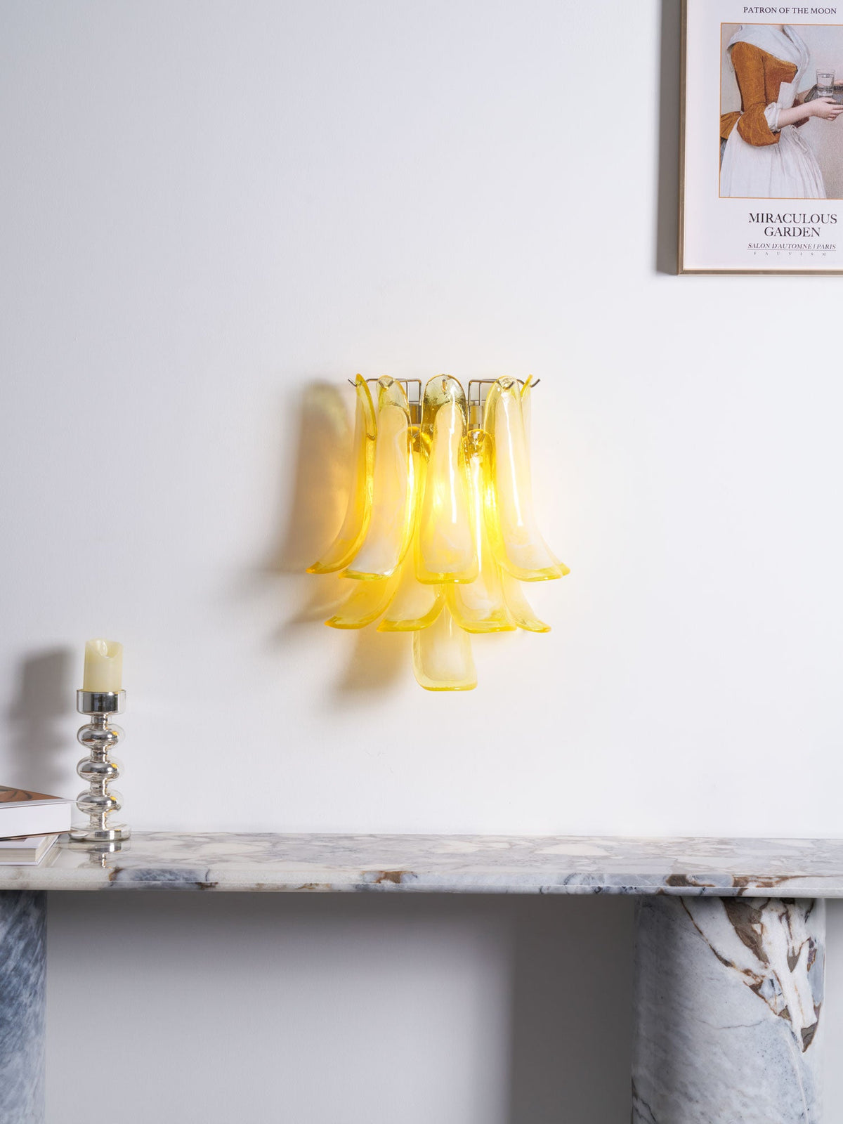 Petalo Glass Wall Light | Hand-Blown Murano-Style Sconce