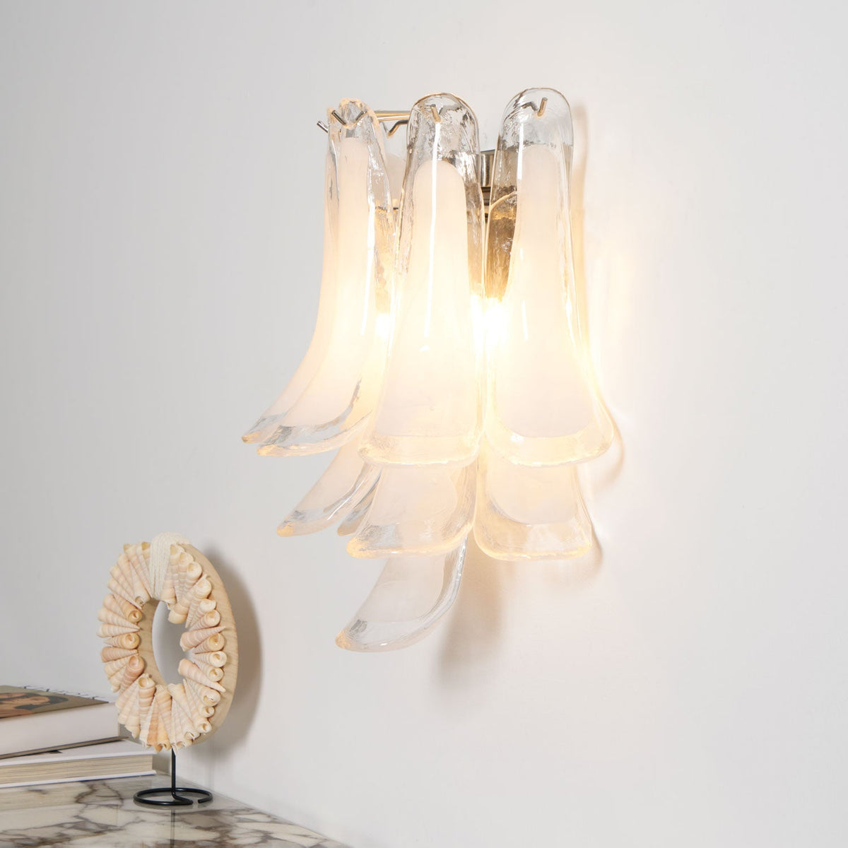 Petalo Glass Wall Light | Hand-Blown Murano-Style Sconce