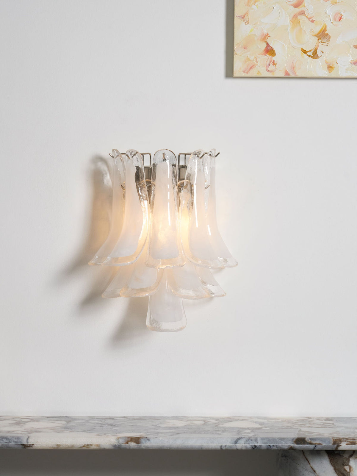 Petalo Glass Wall Light | Hand-Blown Murano-Style Sconce