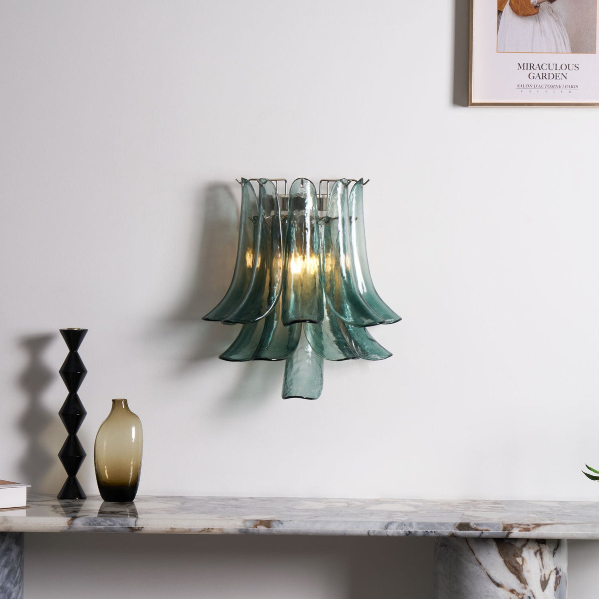 Petalo Glass Wall Light | Hand-Blown Murano-Style Sconce