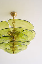 Petals Glass Chandelier – Hand-Blown Art Glass Pendant Light in Gold