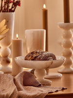 Petra Onyx Marble Pedestal Tray – Decorative Catchall Bowl