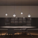 Petra Glass Pendant Light – Modern Minimalist Hanging Lamp for Dining and Living Spaces