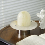 Petrified Alabaster Table Lamp – Sculptural LED Accent Light for Modern Interiors