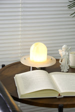 Petrified Alabaster Table Lamp – Sculptural LED Accent Light for Modern Interiors