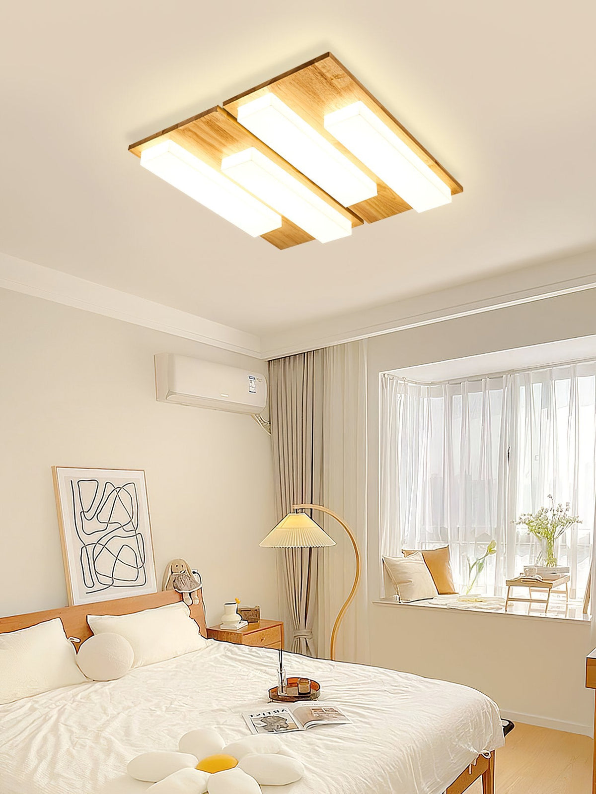 Piano Wood Art Ceiling Lamp