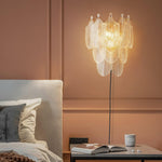 Piemonte Plug-in Wall Sconce — Textured Glass & Antique Brass
