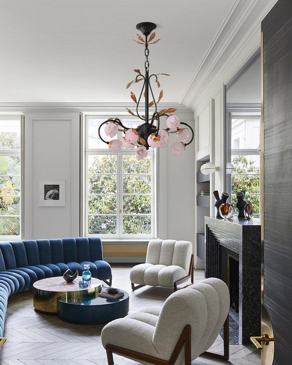 pink-tulip-chandelier