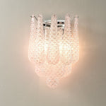 Pink Waffle Wall Sconce