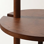 Pinnacle Floor Lamp with Walnut Stand and Cement Base