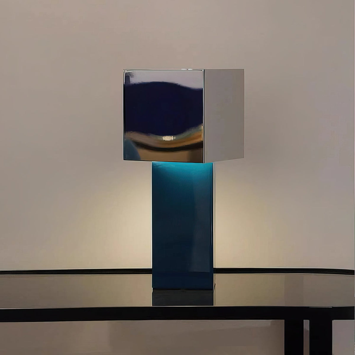 Cubic Accent Portable Table Lamp – Modern Minimalist Rechargeable LED Light