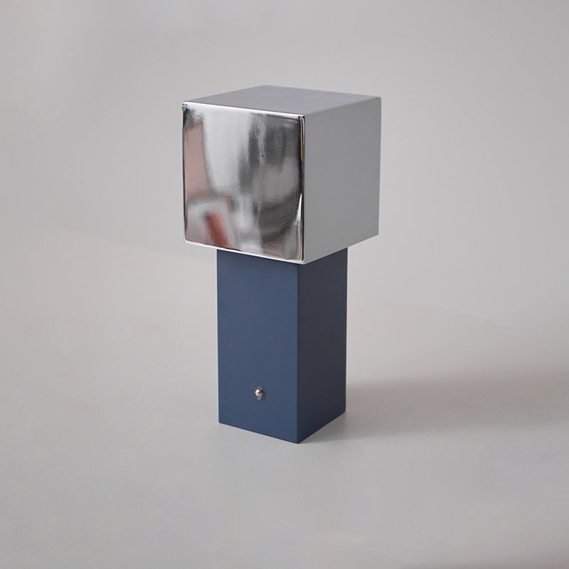 Cubic Accent Portable Table Lamp – Modern Minimalist Rechargeable LED Light