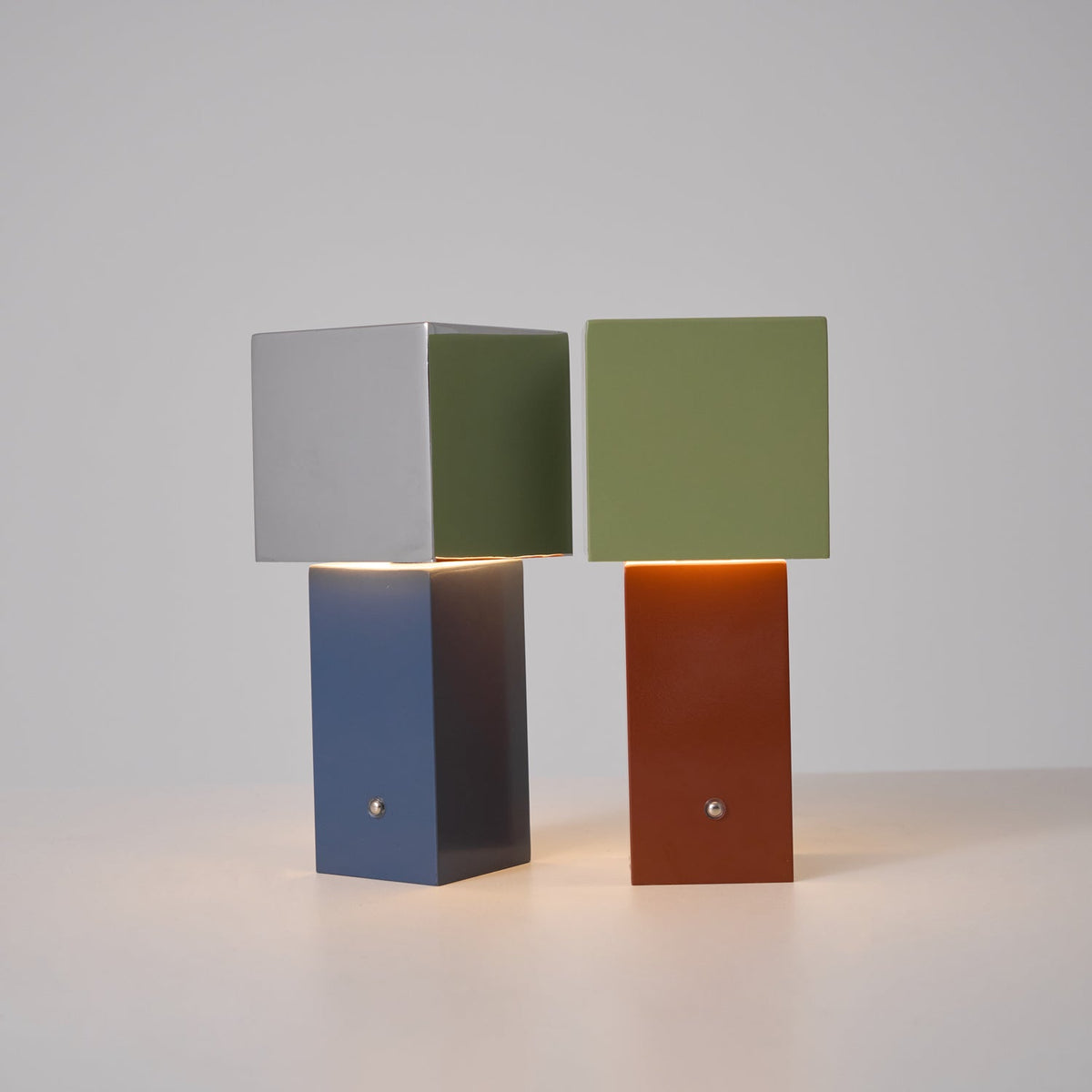 Cubic Accent Portable Table Lamp – Modern Minimalist Rechargeable LED Light