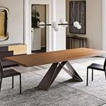 Planeta Linear Pendant Light in Brass and Glass for Kitchen Island and Dining Room
