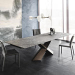 Planeta Linear Pendant Light in Brass and Glass for Kitchen Island and Dining Room