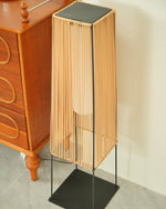 Plastic Rattaplastic Rattan Outdoor Post Light With Solar Panel