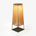 Plastic Rattaplastic Rattan Outdoor Post Light With Solar Panel