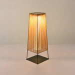 Plastic Rattaplastic Rattan Outdoor Post Light With Solar Panel