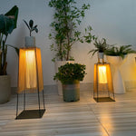 Plastic Rattaplastic Rattan Outdoor Post Light With Solar Panel