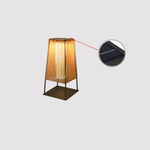 Plastic Rattaplastic Rattan Outdoor Post Light With Solar Panel