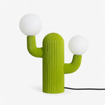 Playline Cactus Sculptural Table Lamp with Frosted Glass Globes