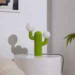 Playline Cactus Sculptural Table Lamp with Frosted Glass Globes