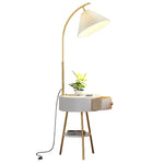 Pleated Arc Floor Light