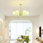 pleated-fabric-matcha-chandelier