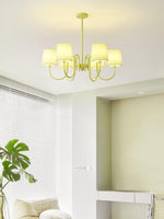 pleated-fabric-matcha-chandelier