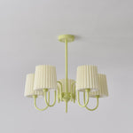 pleated-fabric-matcha-chandelier