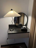 Pleated Hat Table Lamp