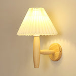 Pleated Wood Wall Light