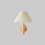 Pleated Wood Wall Light