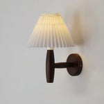 Pleated Wood Wall Light