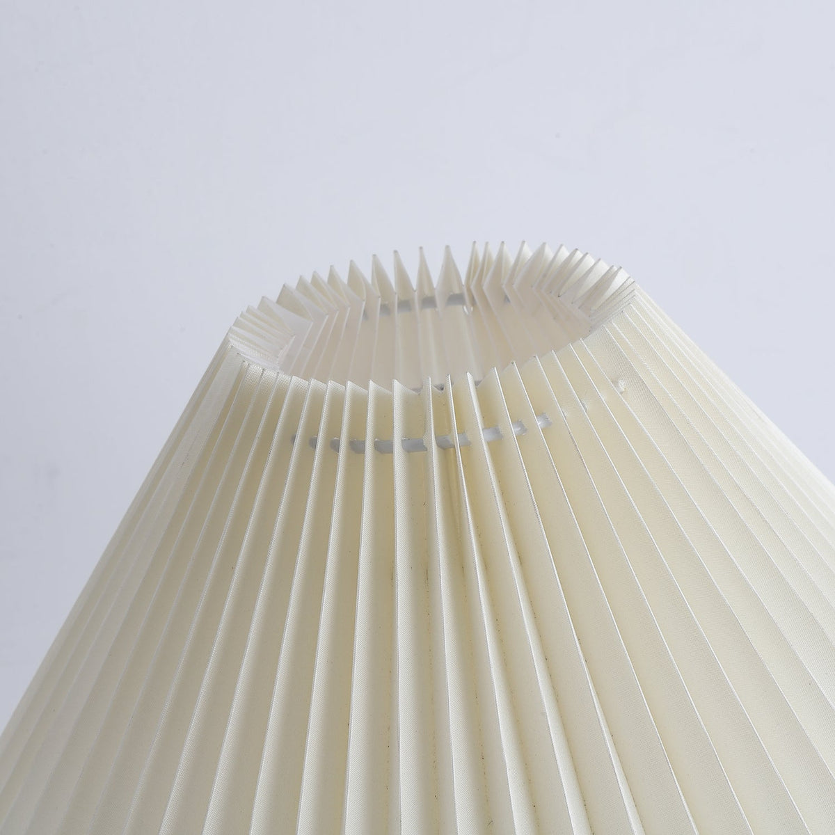 Lynnea Pleated Table Lamp in Chrome & Walnut – Modern Designer Bedside Lighting