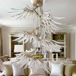 Plumage Ascent Crystal Chandelier for Modern Interiors