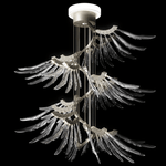 Plumage Ascent Crystal Chandelier for Modern Interiors