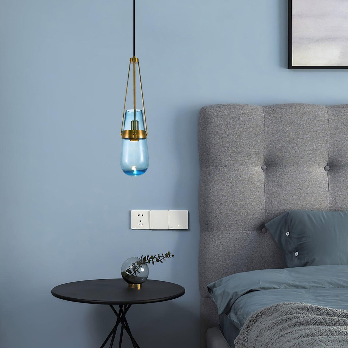 Poble Glass Pendant Light – Modern Designer Ceiling Lamp for Living Spaces