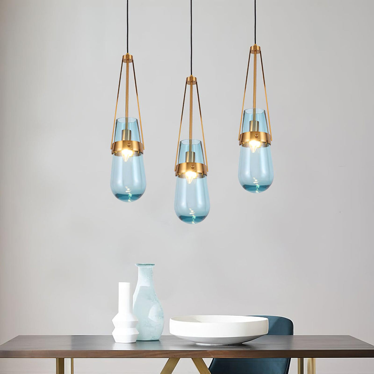 Poble Glass Pendant Light – Modern Designer Ceiling Lamp for Living Spaces