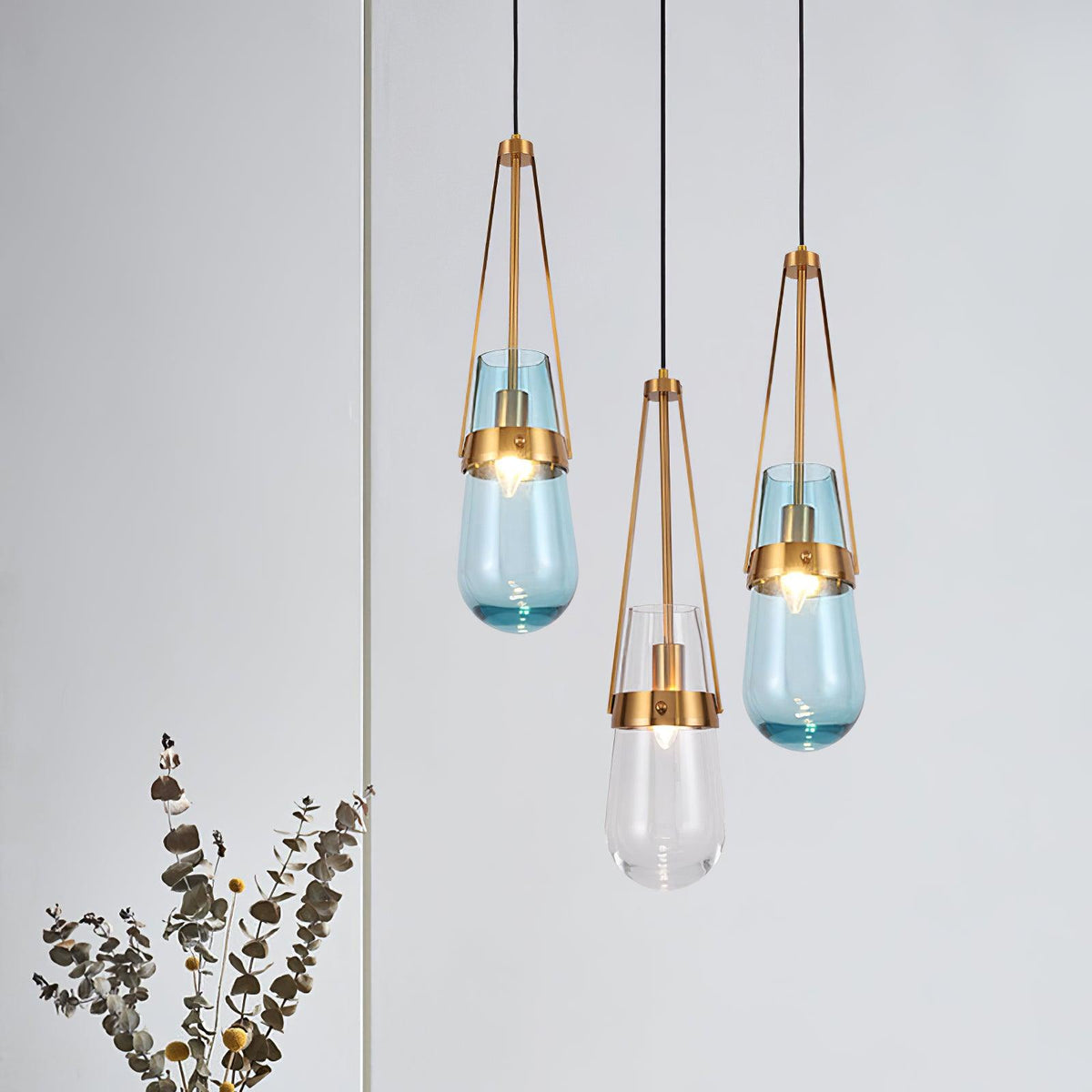 Poble Glass Pendant Light – Modern Designer Ceiling Lamp for Living Spaces