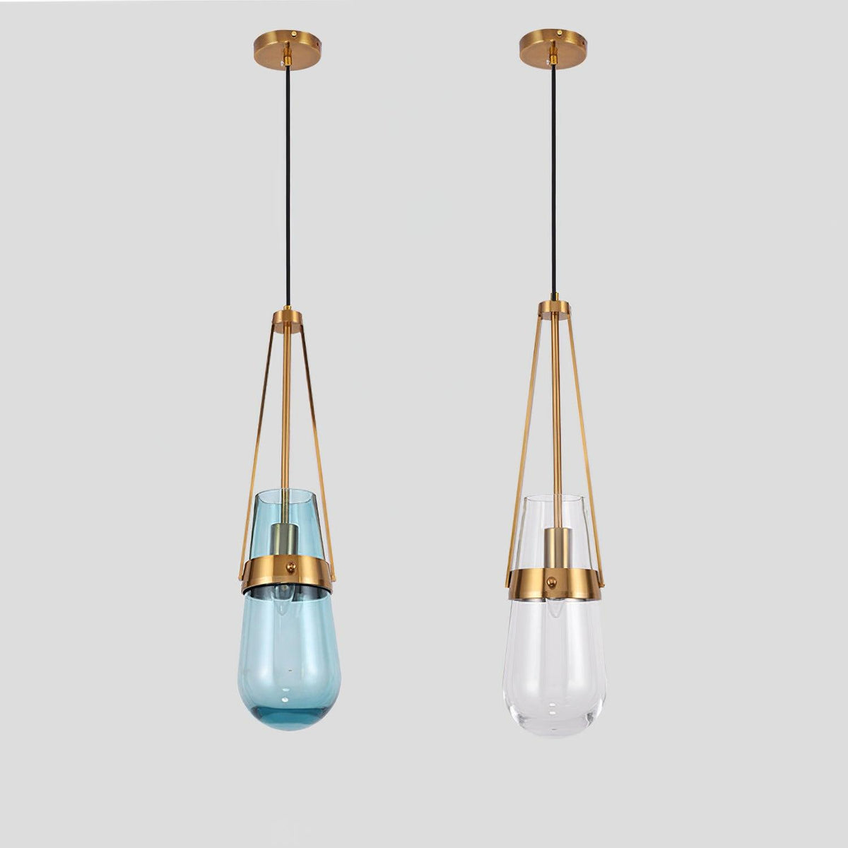 Poble Glass Pendant Light – Modern Designer Ceiling Lamp for Living Spaces