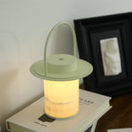 Pod Portable Alabaster Table Lamp with Rechargeable LED