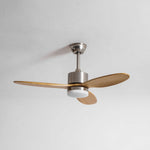 Polaris Ceiling Fan with Dimmable LED Light, 52" Wooden Blades