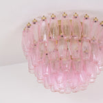 Poliedri Pink Ceiling Light