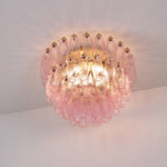 Poliedri Pink Ceiling Light