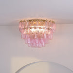 Poliedri Pink Ceiling Light